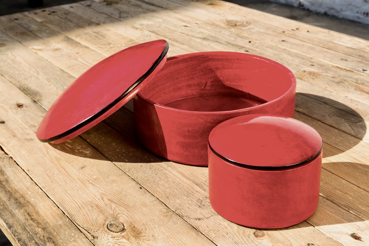 HAmmershus röd läderask