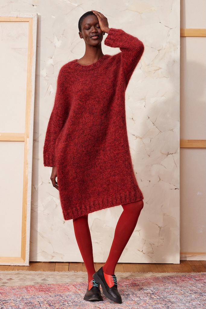 SUNA dress Mohair Luxe