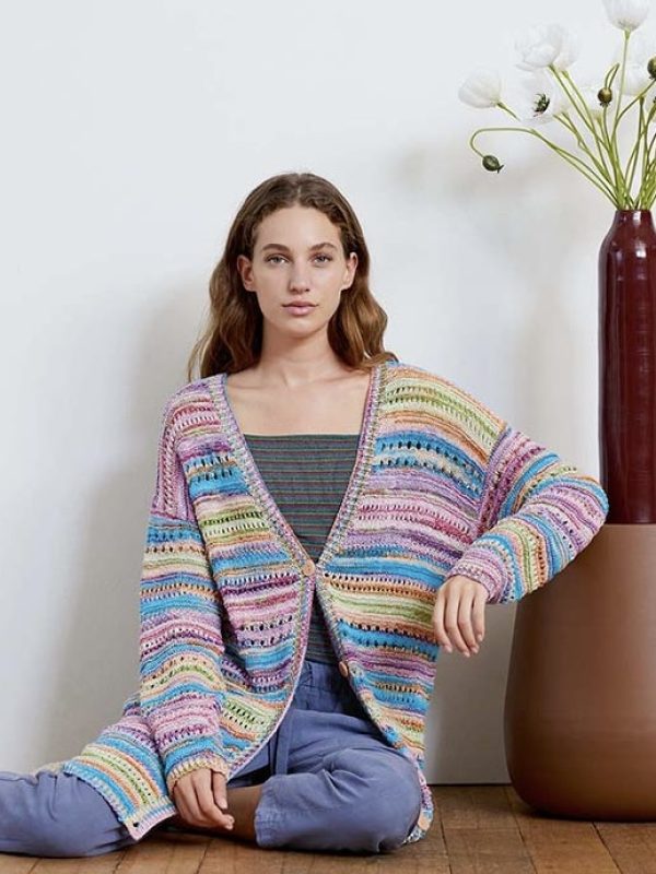 Andren Cardigan Langyarns Fiesta