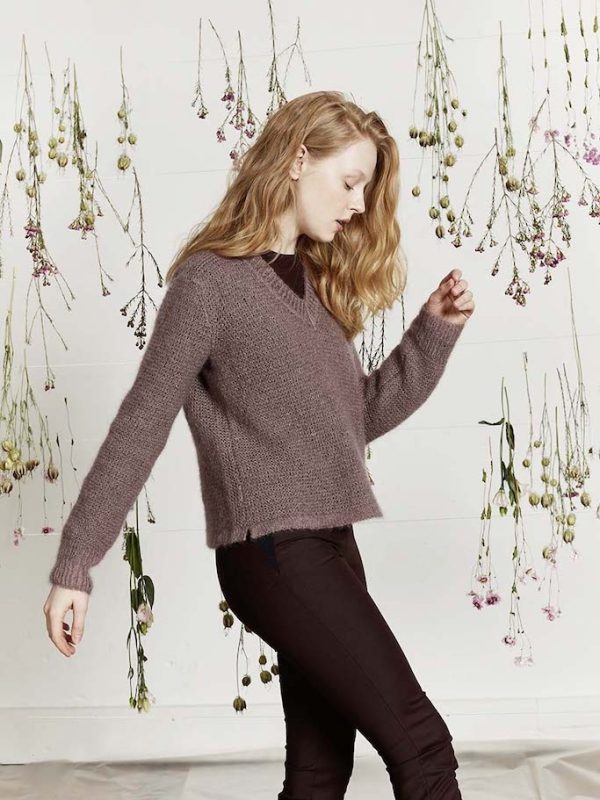 Mohair Luxe V-ringad tröja