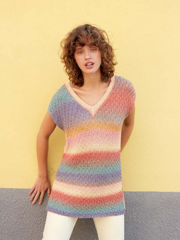 Langyarns Paradise slipover med v-ringning