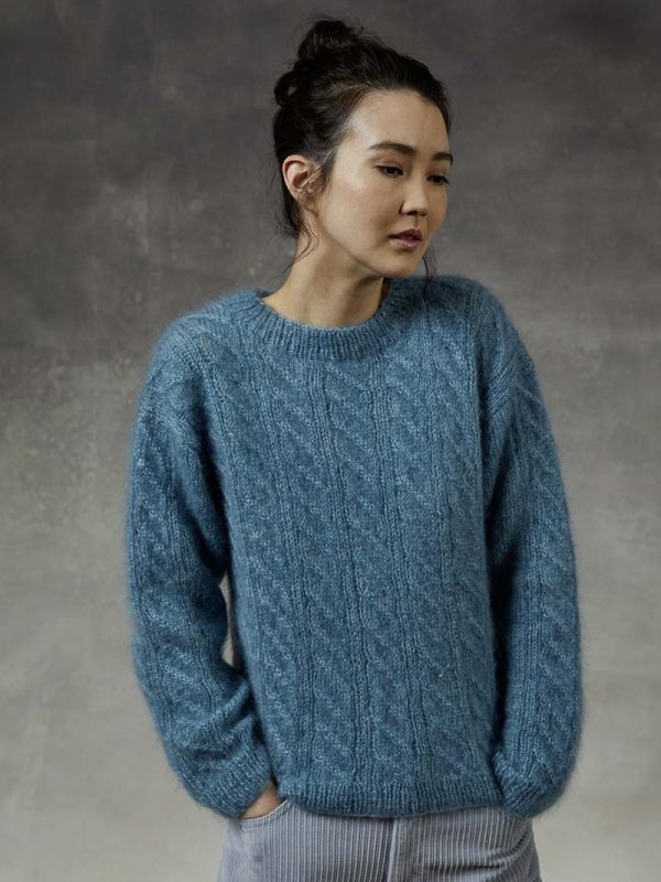 mohair Luxe tröja med flätor 1