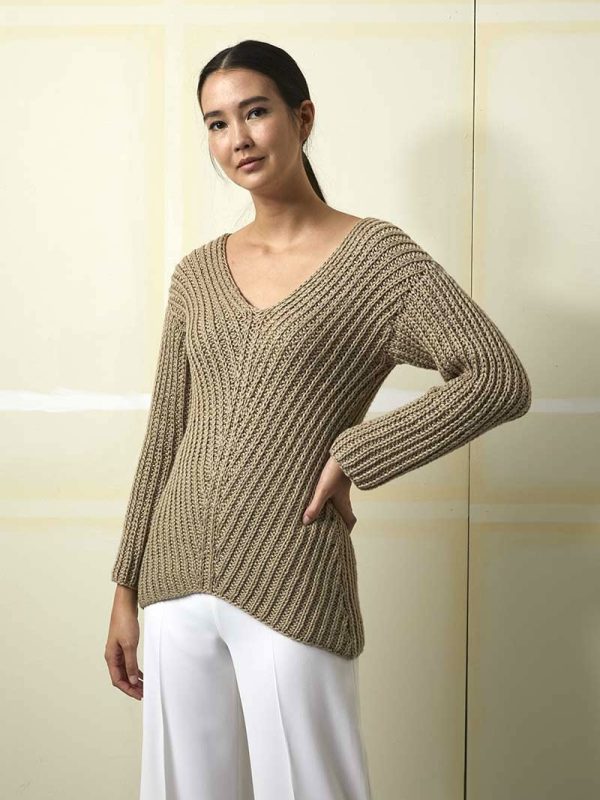 Patentstickad tröja Amira