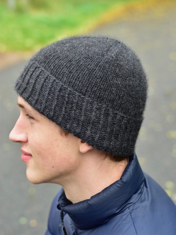 twin aran cashmere hat